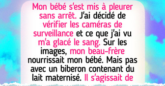 J’ai vérifié nos images de sécurité et je ne veux plus que mon beau-frère s’approche de mon bébé