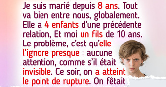 Une belle-mère demande à un enfant de 10 ans de sortir de la photo de famille, mais le père lui donne une leçon inoubliable