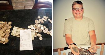 Les employés d’un restaurant se sont moqués de ce garçon de 17 ans parce qu’il avait payé son repas avec des pièces de monnaie (Spoiler : maintenant, ils sont désolés)