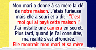 J’ai installé une caméra en secret après que ma belle-mère a insisté pour avoir notre clé