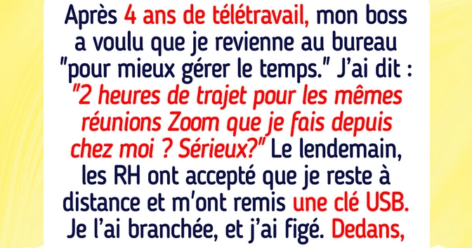 J’ai refusé de revenir au bureau après des années de télétravail, puis les RH m’ont fait une révélation choc