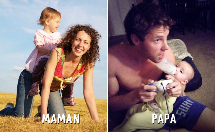 14 Differences Entre Maman Et Papa Au Moment D Elever Les Enfants