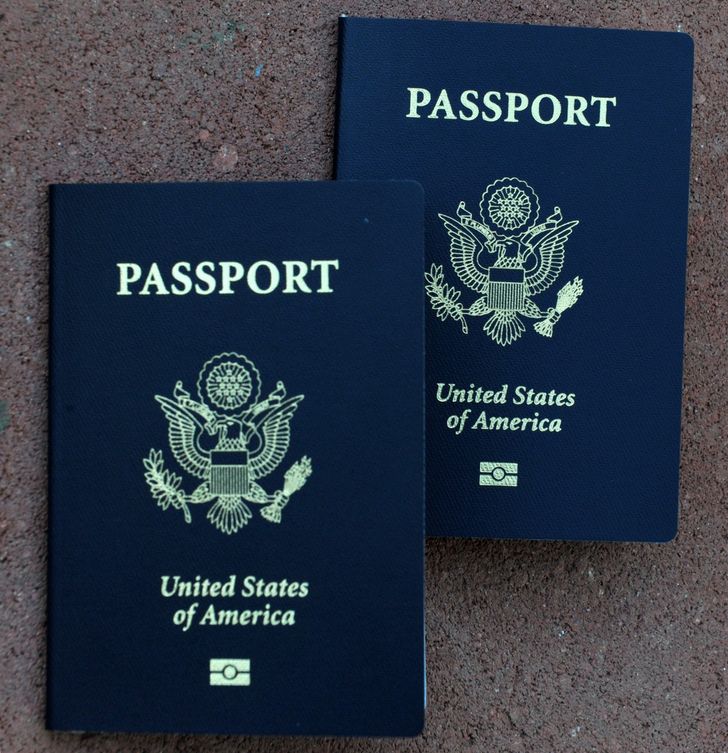 Couleur passeport américain