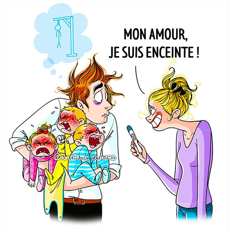La Dessinatrice Nathalie Jomard Evoque La Maternite Avec Un Humour Decapant Et Irresistible Dont On Ne