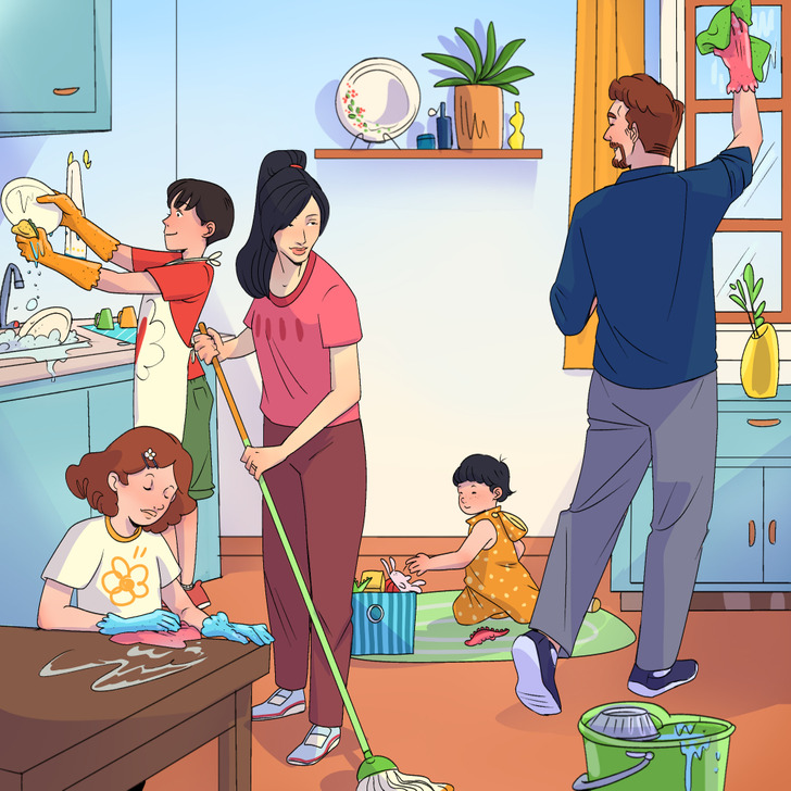 8 Étapes à suivre pour initier ton enfant aux tâches ménagères / Sympa